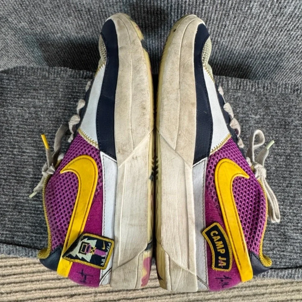 Nike Ja 1 Midnight Series Camp Ja Basketball Shoes Multi-Color Purple Yellow 8.5